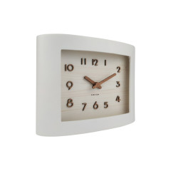 Stolové hodiny Karlsson 5961WH, 17cm